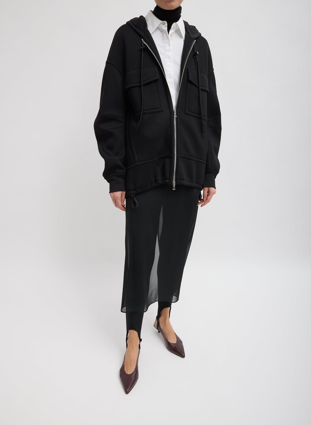 Techy Viscose Zip Up Hoodie #7