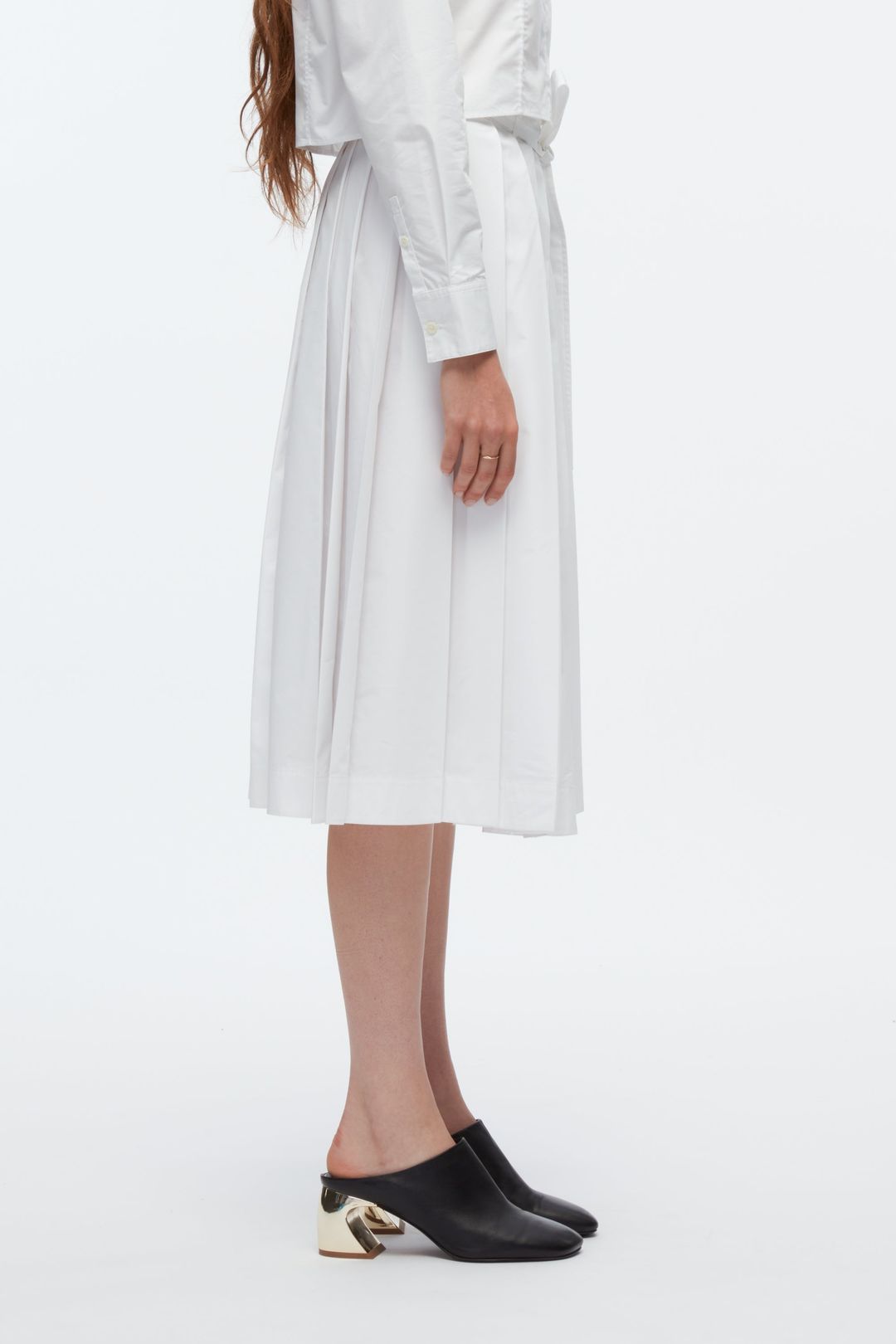 Knife Pleat Belted Skirt #16