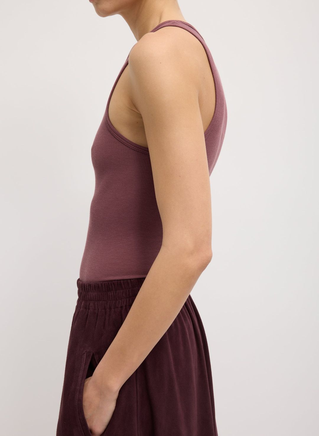 Cassiterite Suede Pull On Full Skirt #3