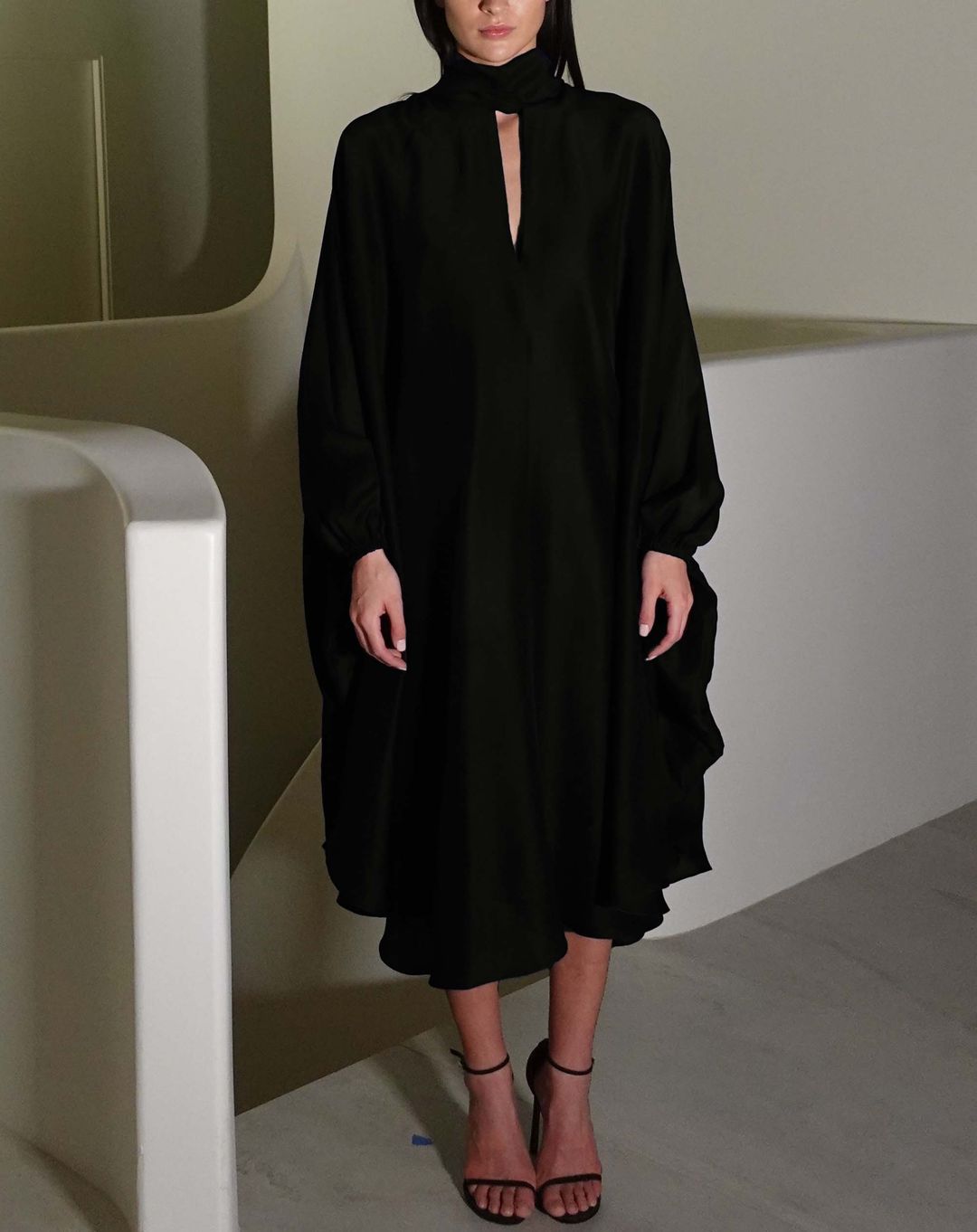 Emlyn Raw Silk Midi Dress #6