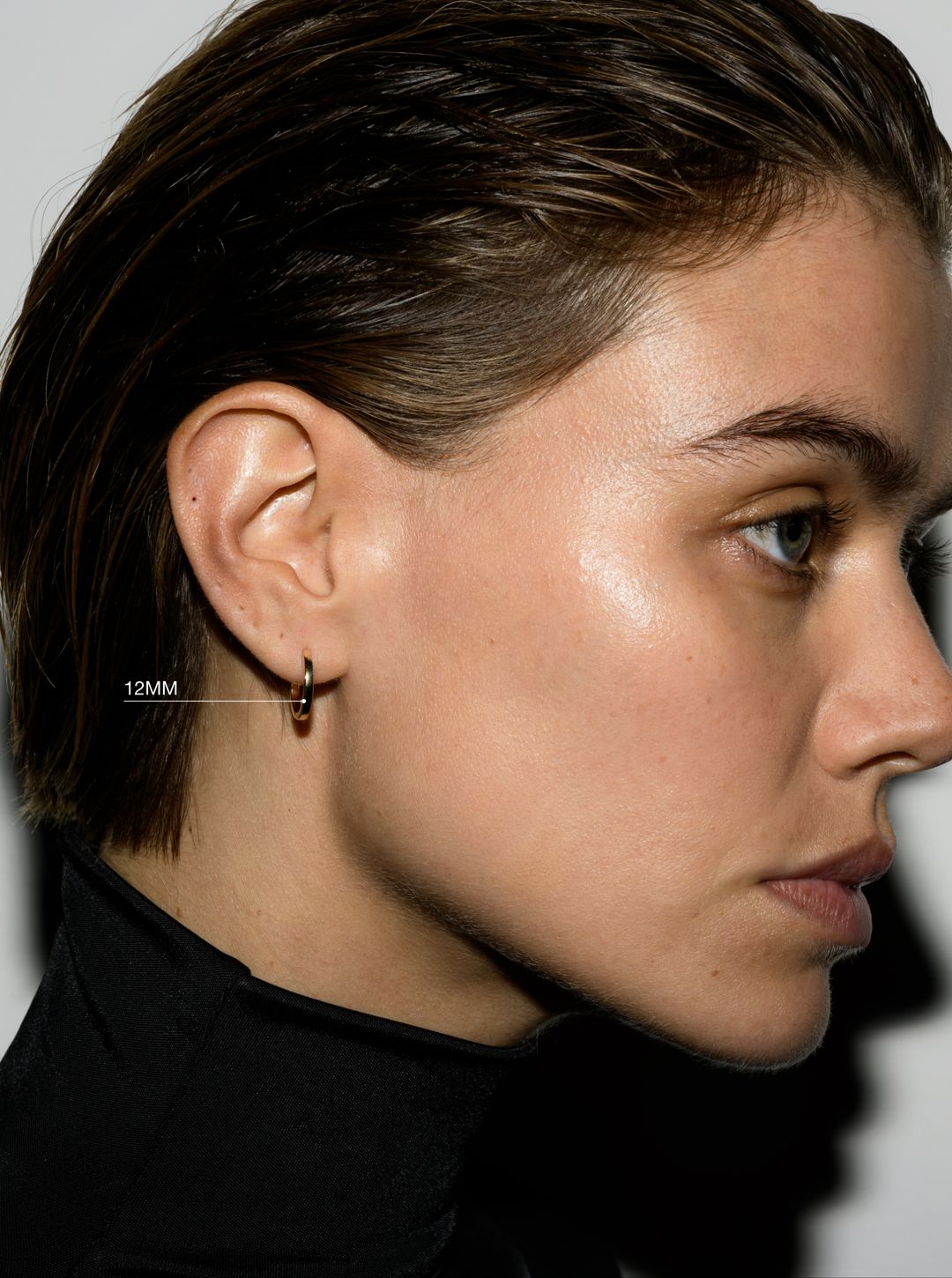 PLAIN HUGGIE EARRING, STERLING SILVER #6