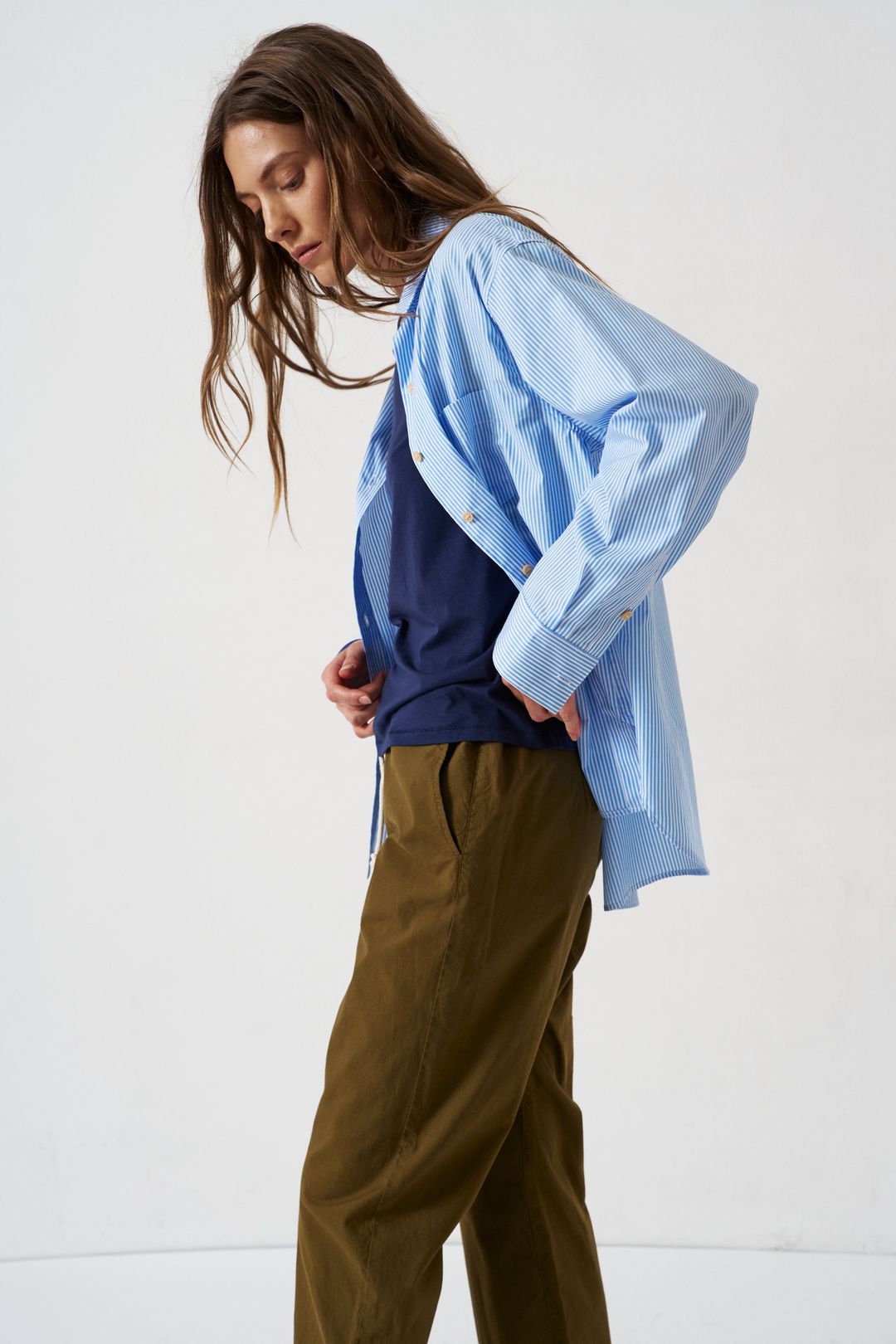 The Rope Tie Pant in Khaki #4