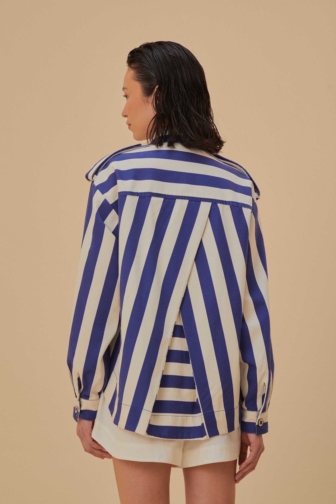 Blue Striped Long Sleeve Shirt #4