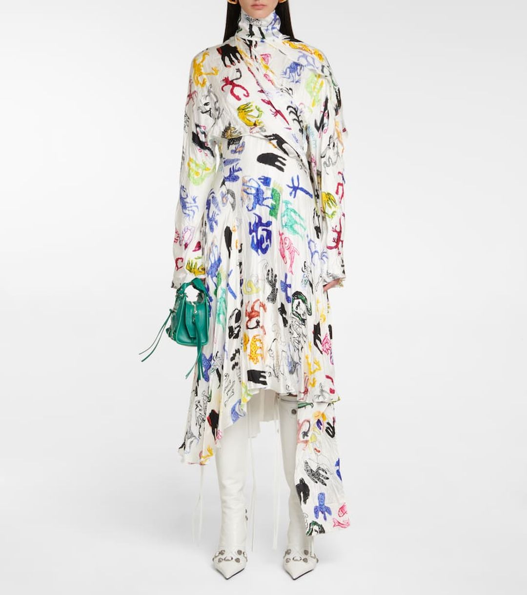 Balenciaga Women's Cagole Knee High Heel Boots #7