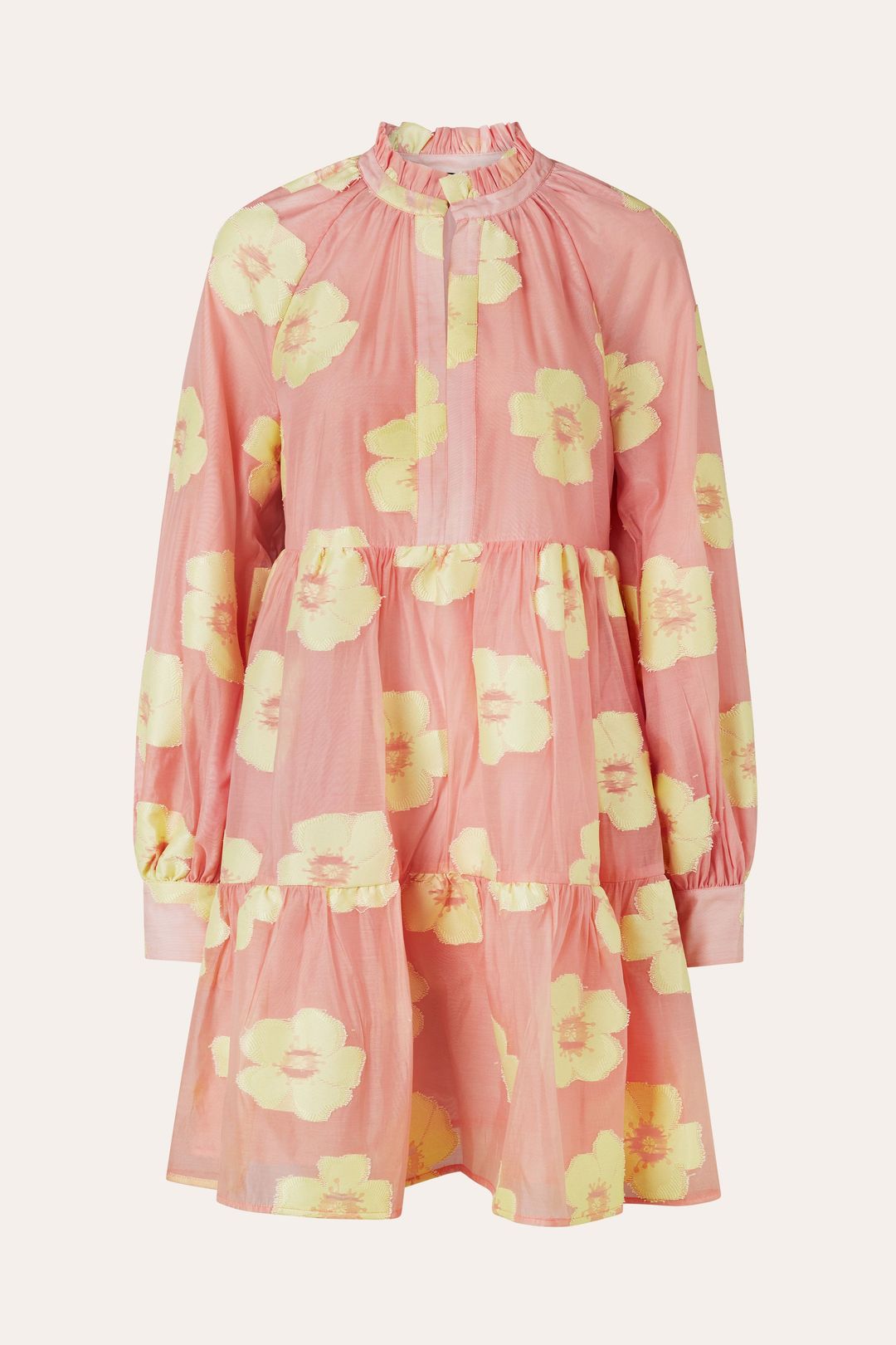 Jasmine Dress - Freedom flower grapefruit