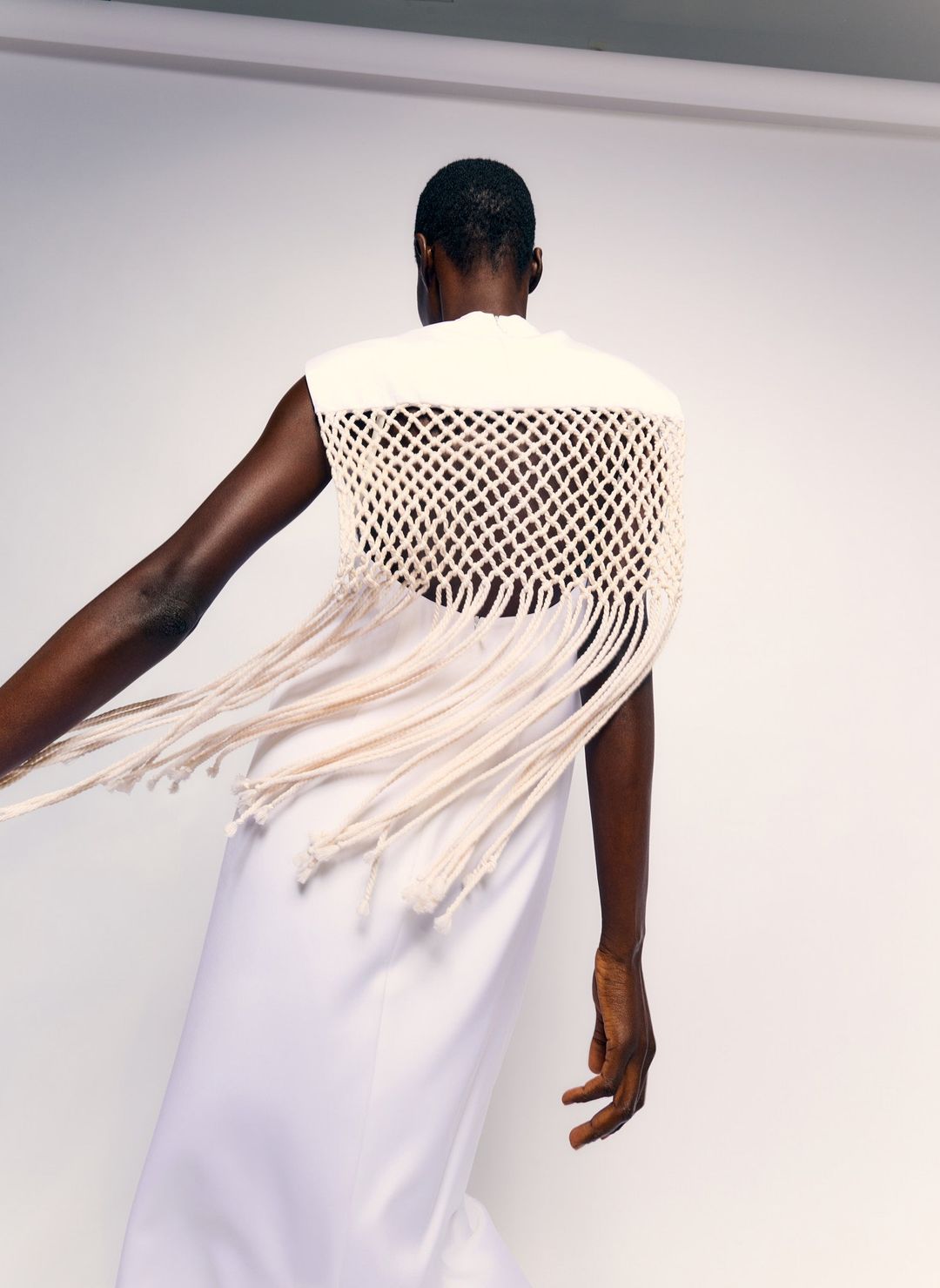 Stretch Silk Nylon Macrame Dress #2