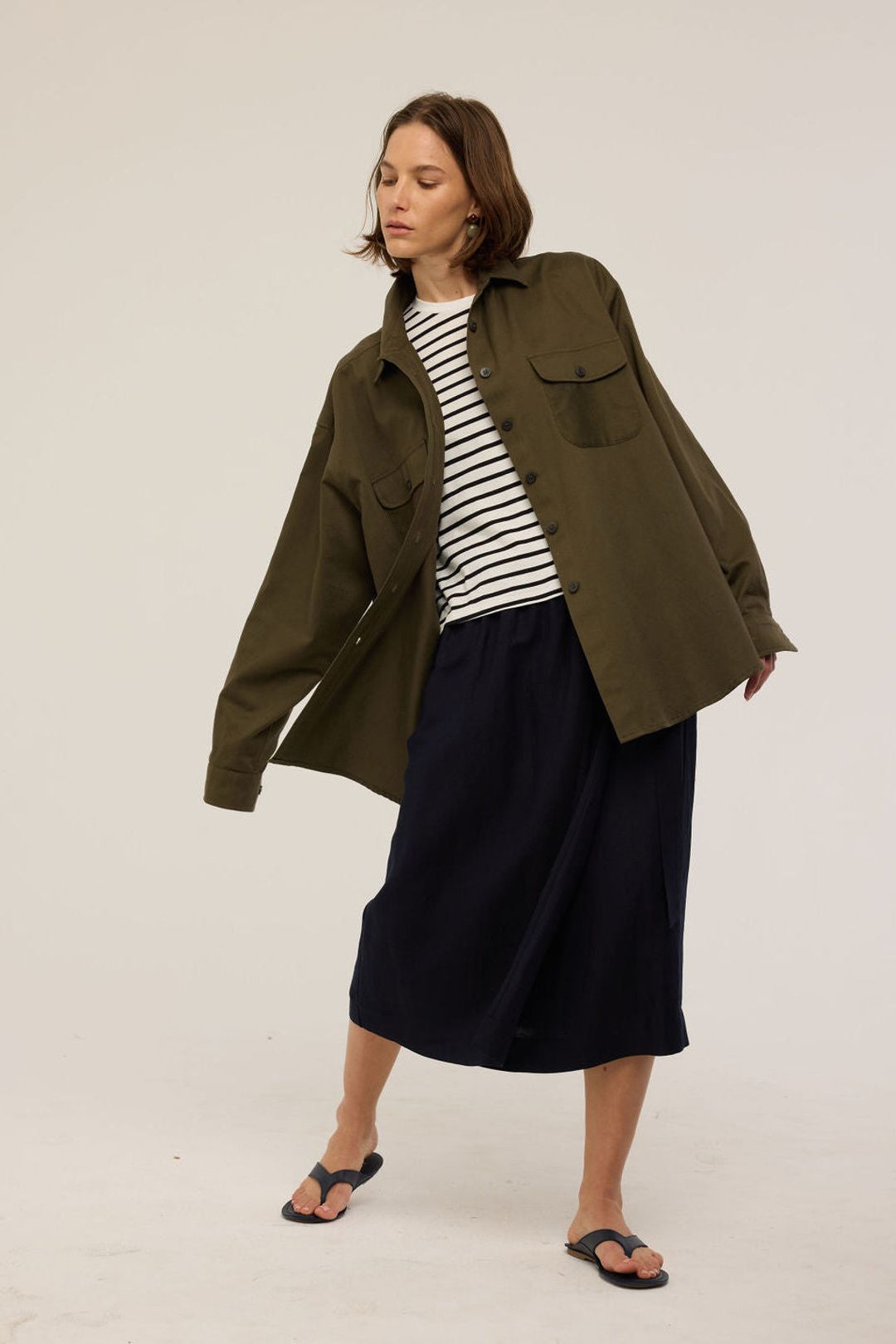 The Apron Skirt in Navy