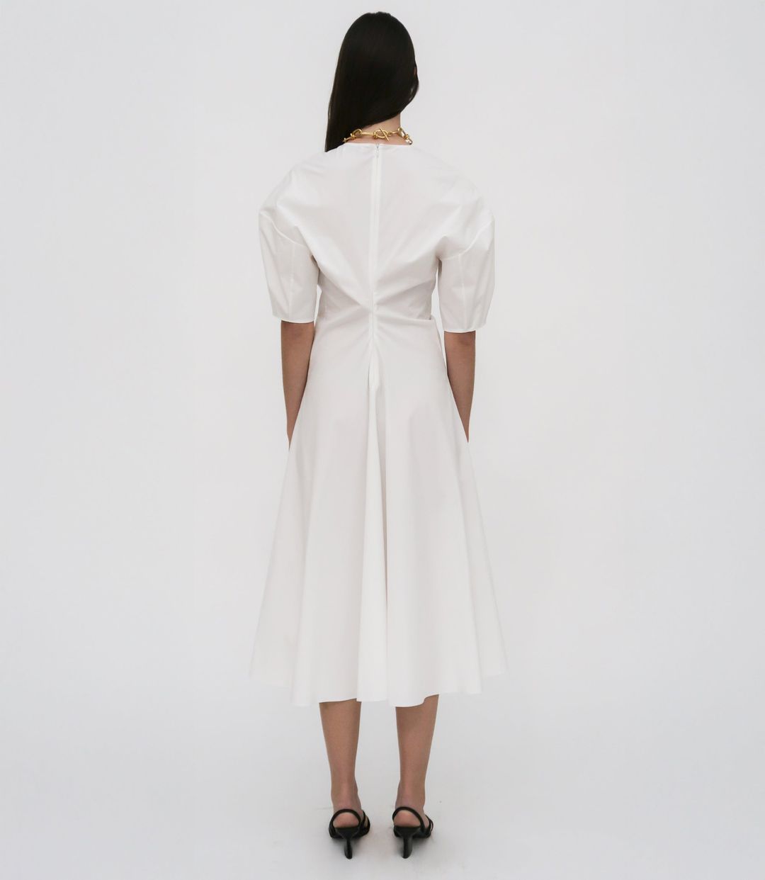 TORQUED SHORT SLEEVE DRESS #4