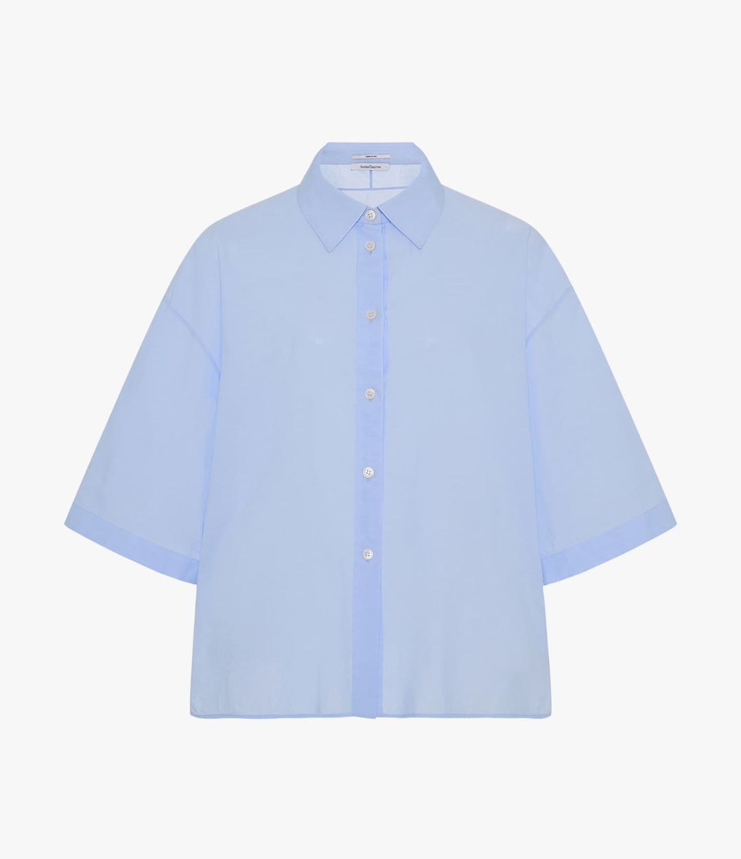 Voile Short Sleeve Shirt | Sky #6