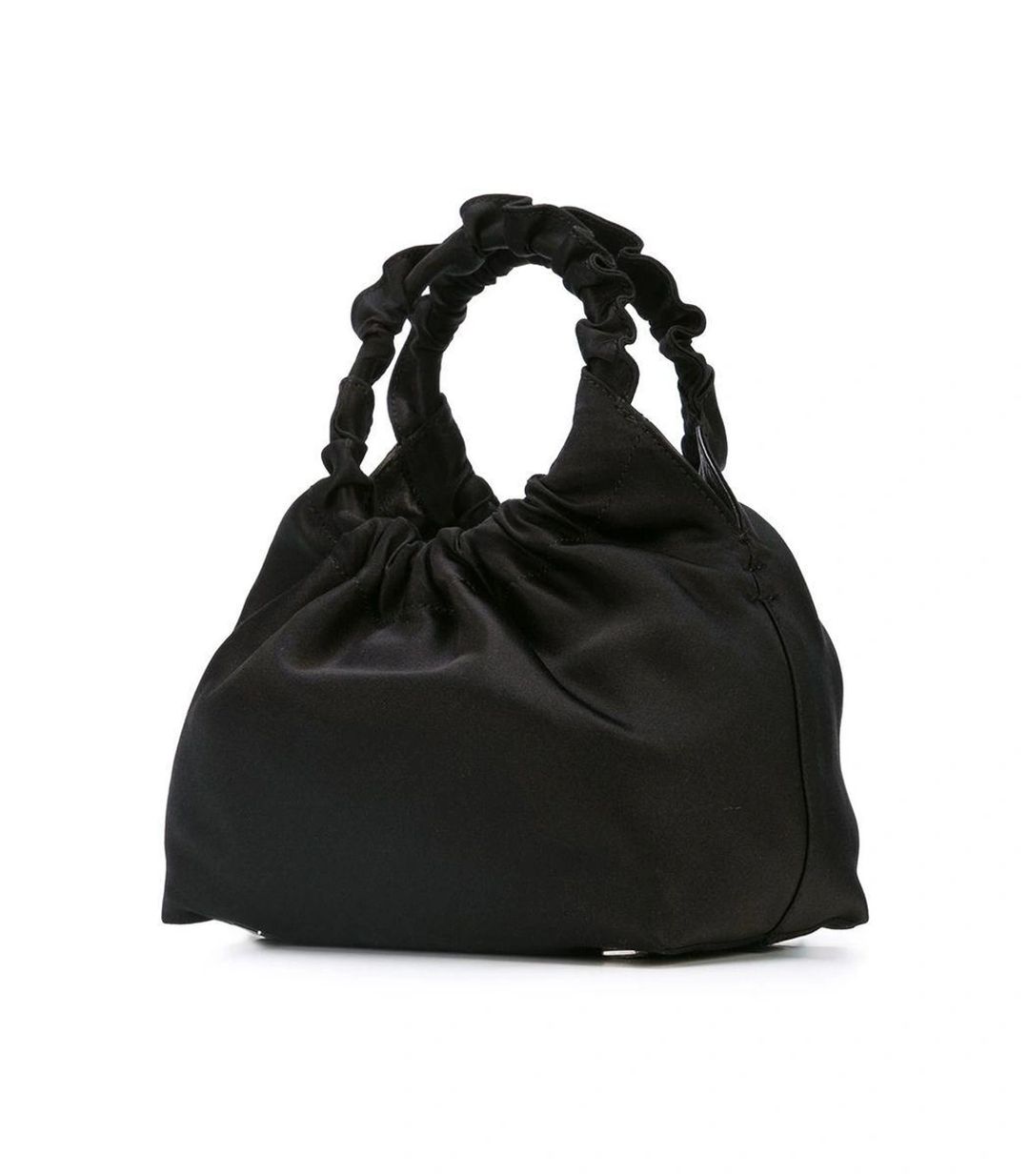 Double Circle Small Leather Bag In Black #4