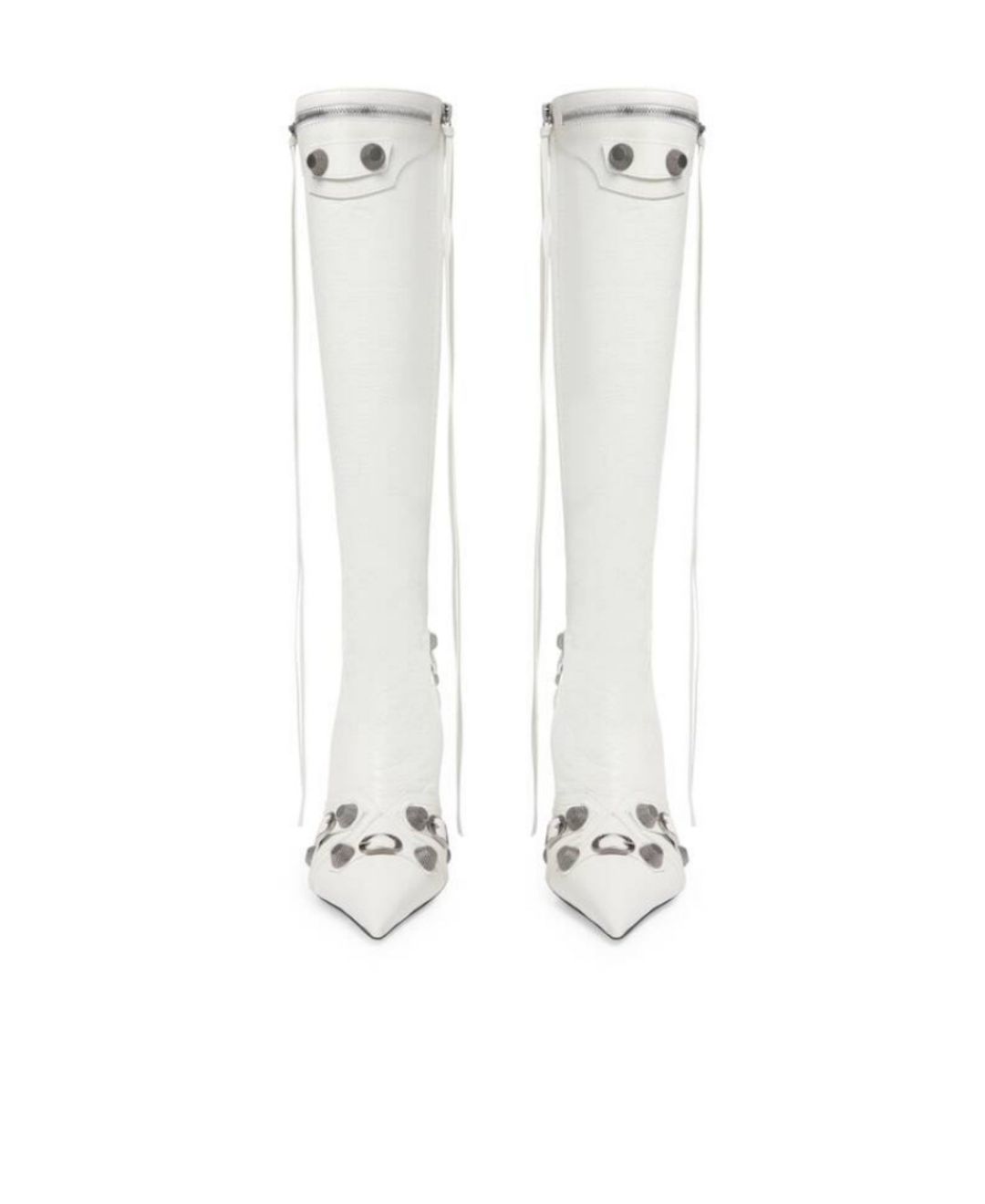 Balenciaga Women's Cagole Knee High Heel Boots #15
