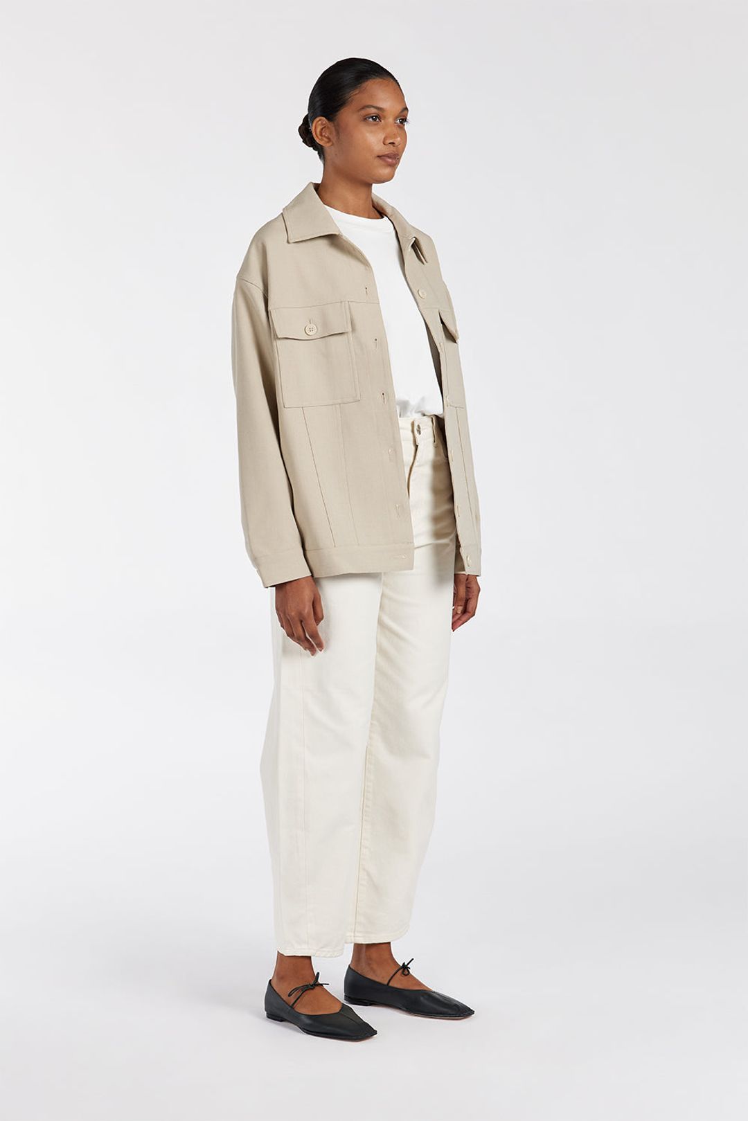 JIL PEBBLE TAILORED TRUCKER JACKET #3