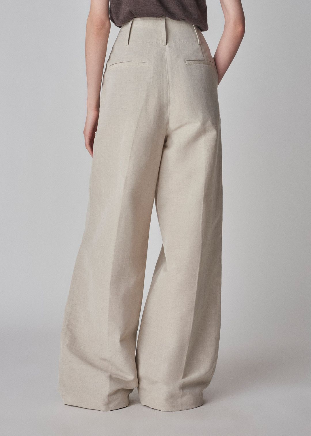 Casual Trouser in Linen - Clay