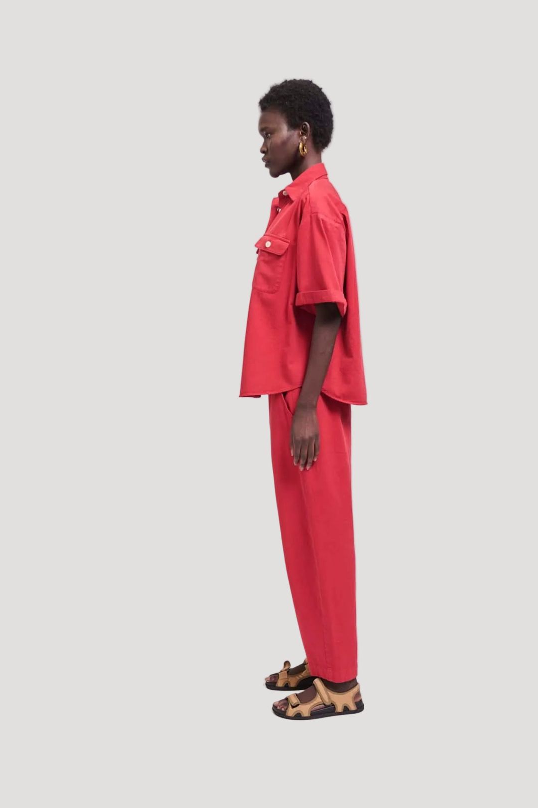 The Boxer Pant in Red #5