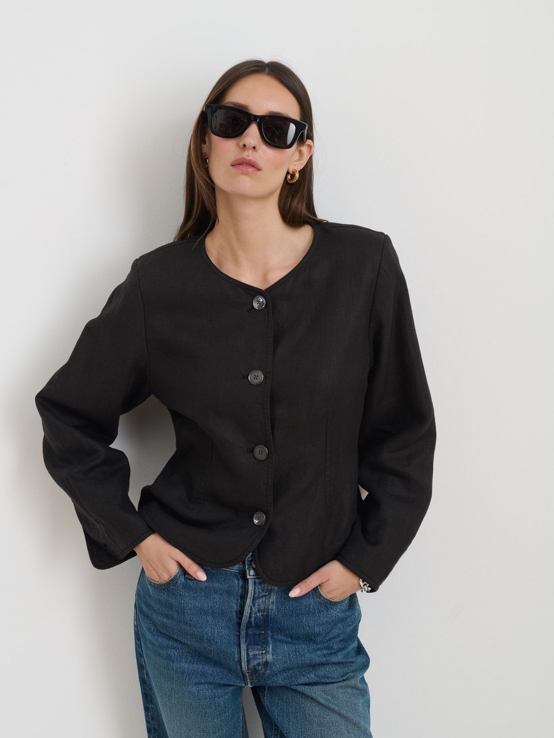 Luna Jacket In Linen