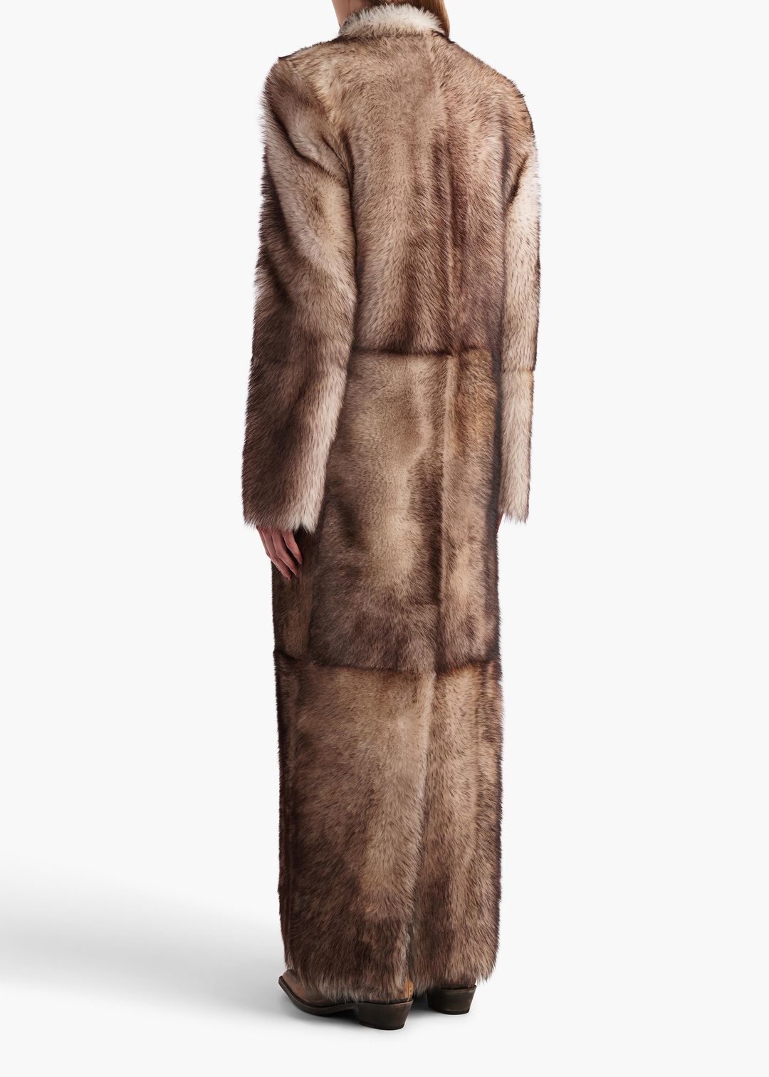 Saphra Shearling Coat in Natural #4