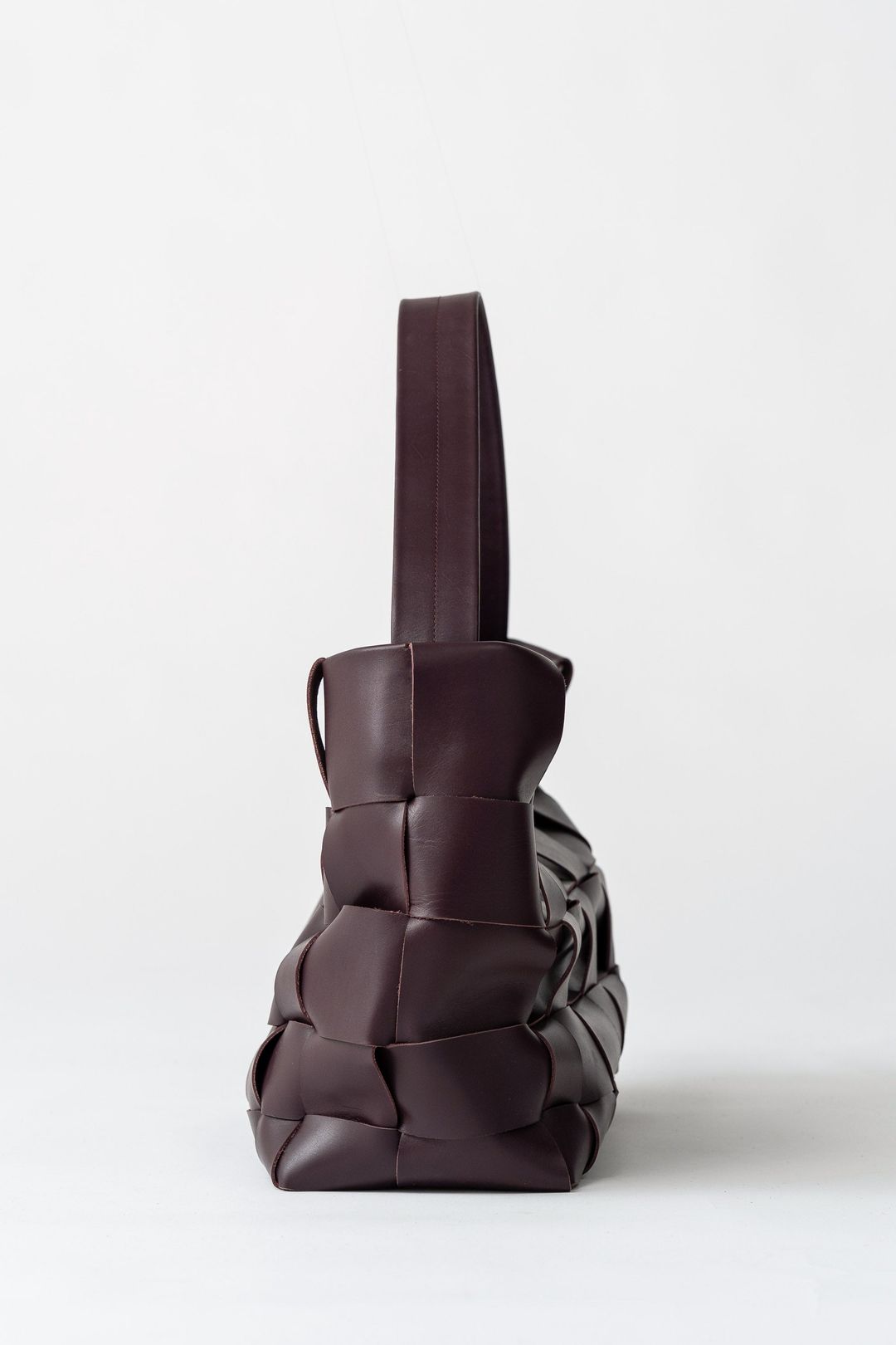 Woven Large Tote - Plum #4