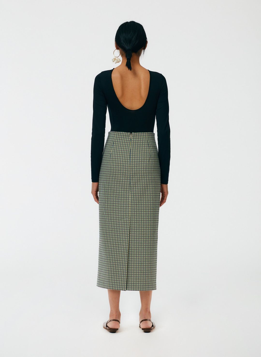 Menswear Tailored Pencil Skirt - Regular #4