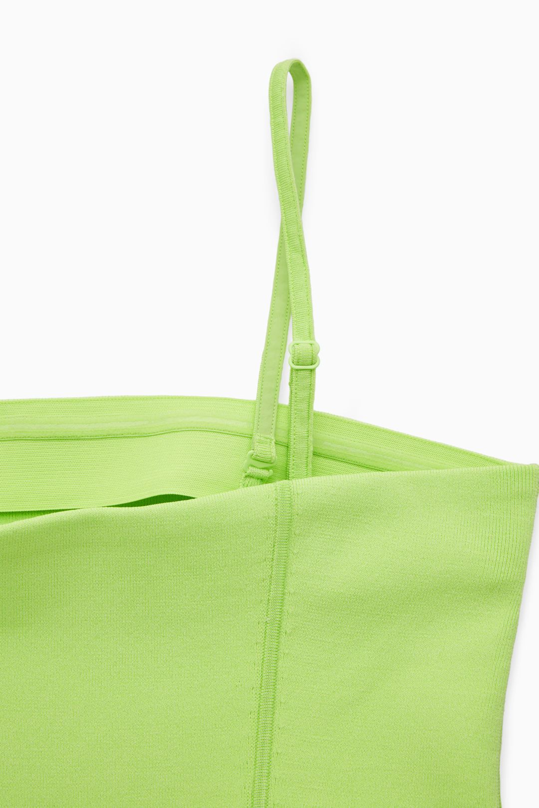 Midi Tube Dress in Neon Green #3