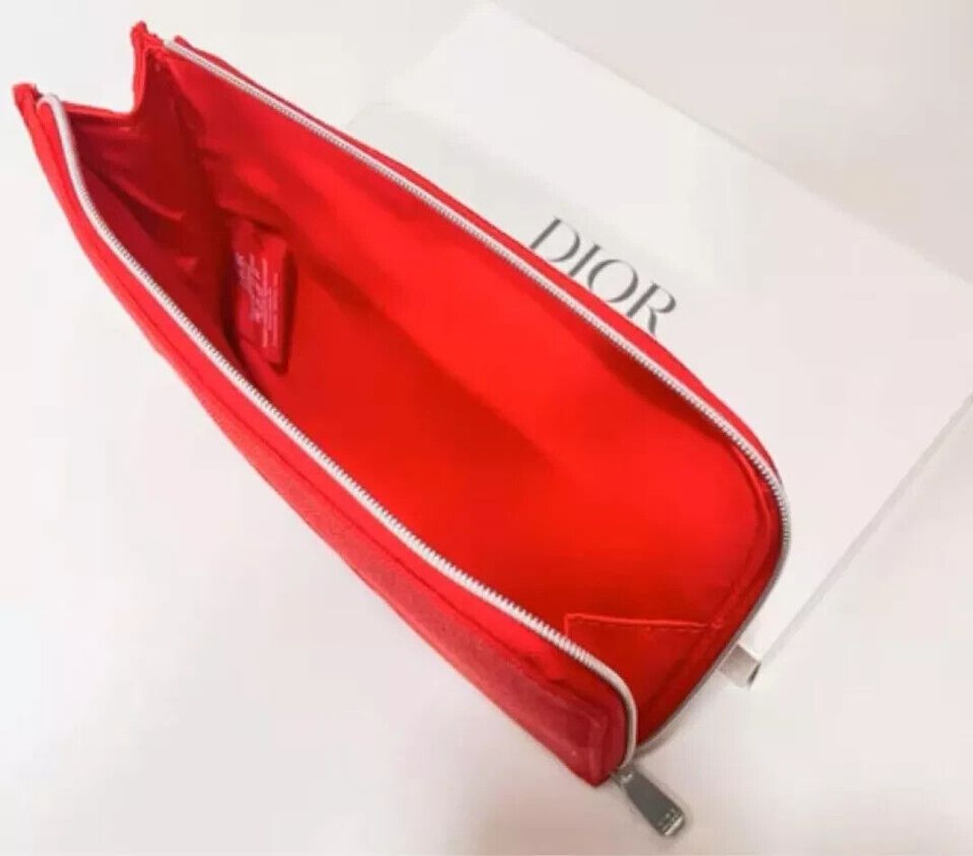 CD Expandable Canvas Clutch Makeup Pouch Cosmetic Bag #5