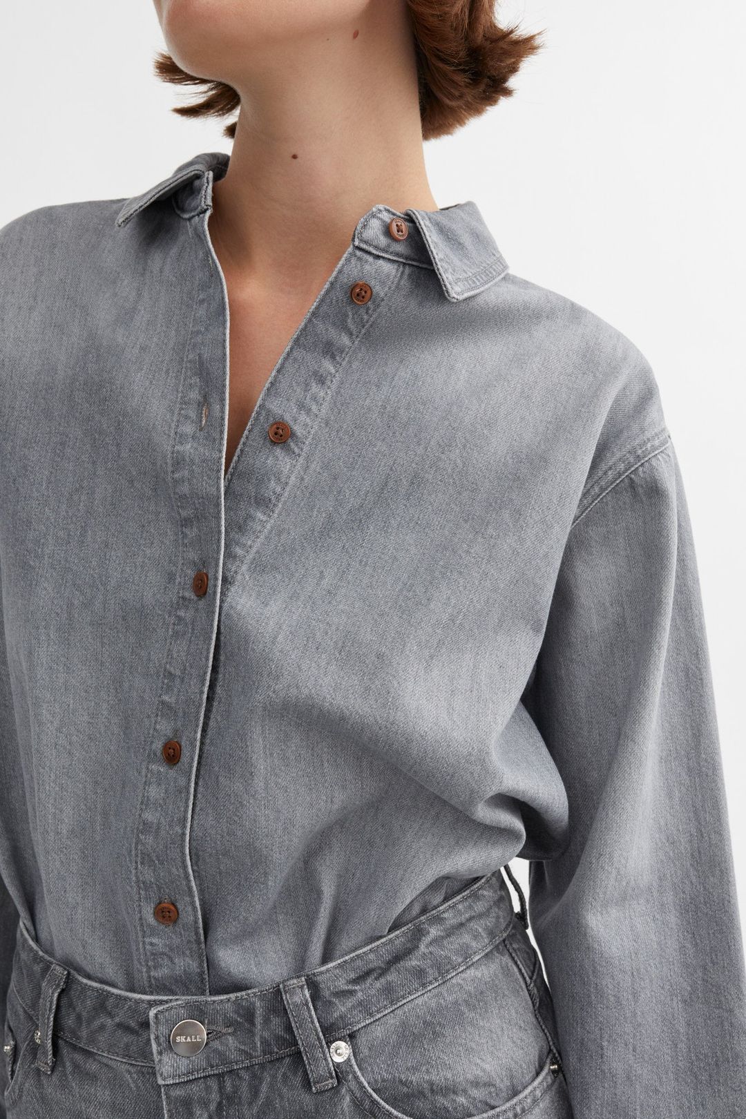 Millington shirt - Worn light grey