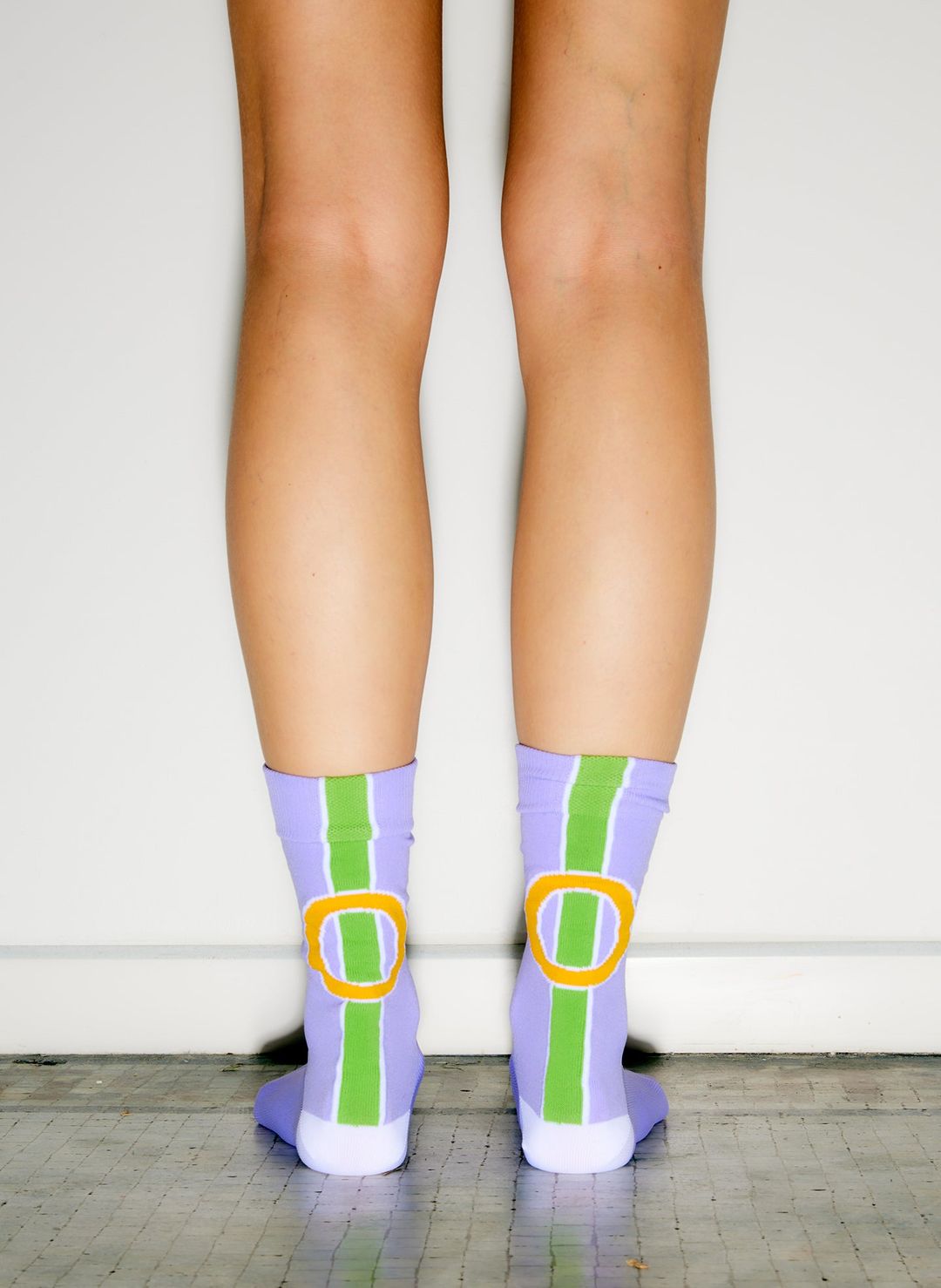 Purple Alphabet Socks