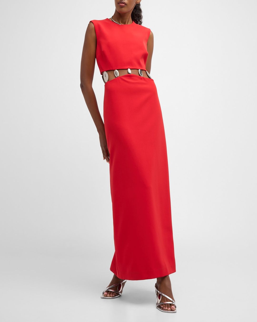 Isadora cutout embelllished crepe gown #7