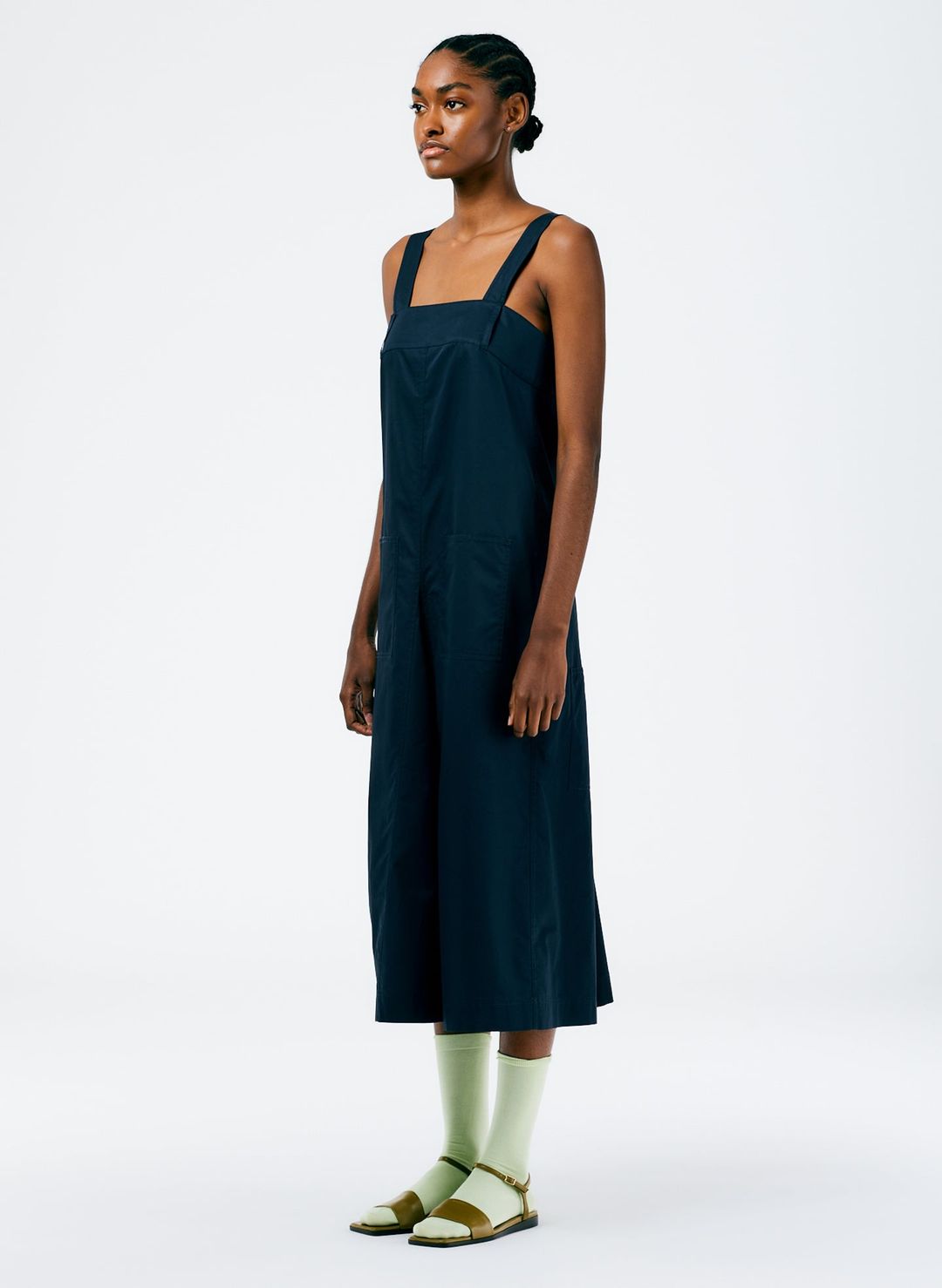 Eco Poplin Overall Midi Dress #2