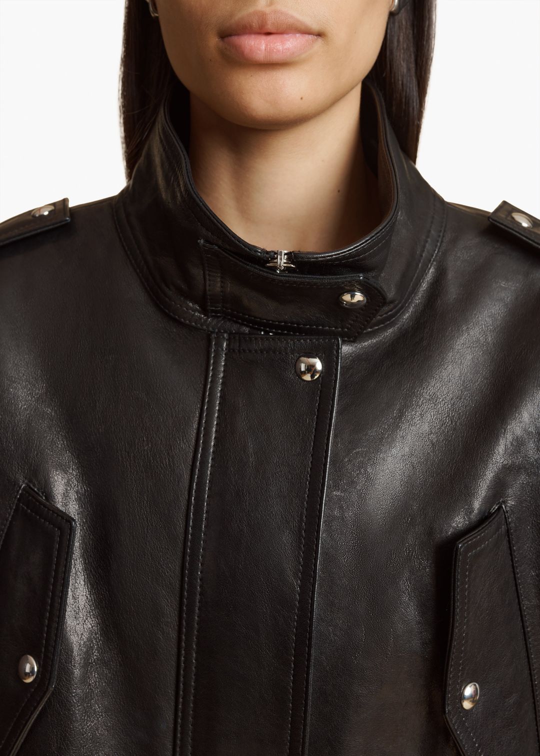 Kember Jacket in Black Leather #5