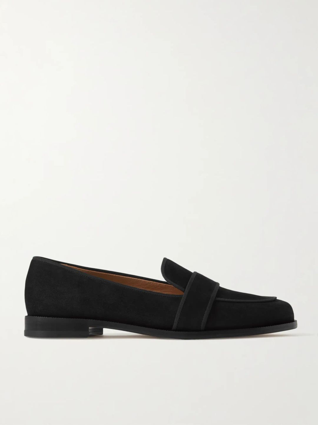 Martin grosgrain-trimmed suede loafers #6