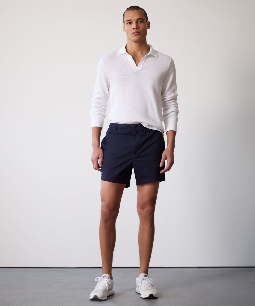 5" Cotton Beachcomber Short in Navy #4