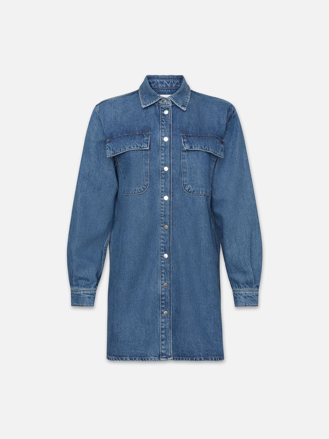 A Line Shirt Dress -- Brisk