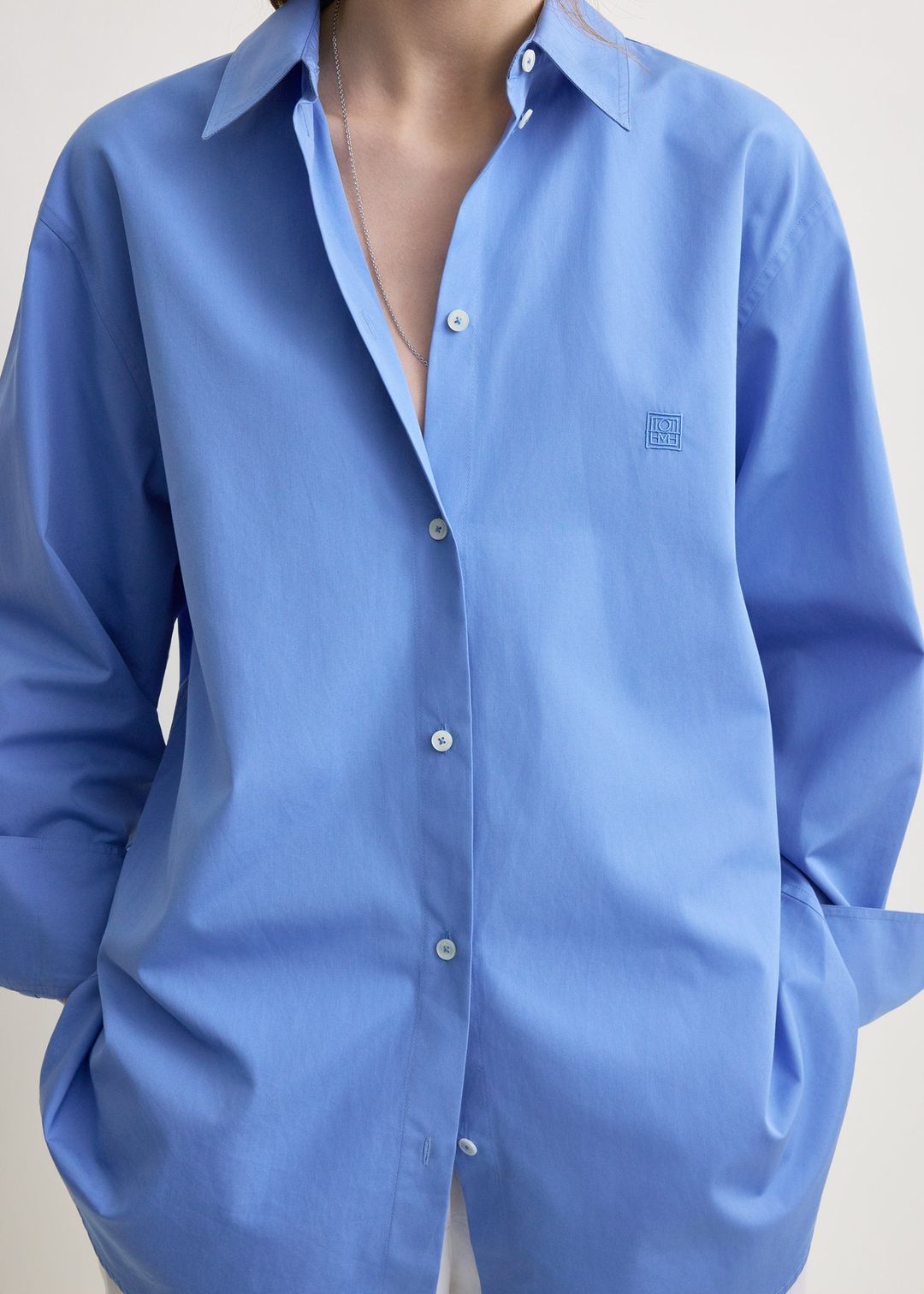 Cotton summer shirt cornflower #4