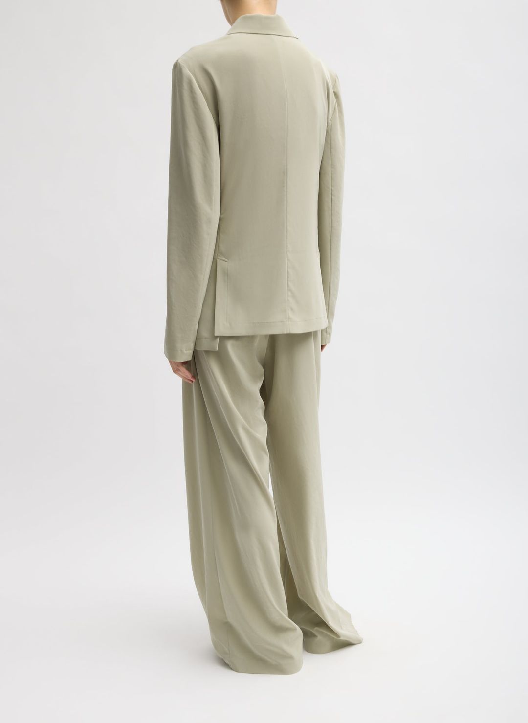 Relaxed Suiting Asymmetrical Wrap Blazer #4