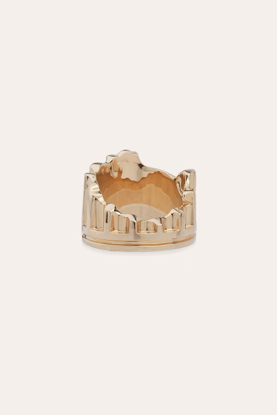 Column - 18 Carat Yellow Gold and 0.136ct Diamond Ring #4