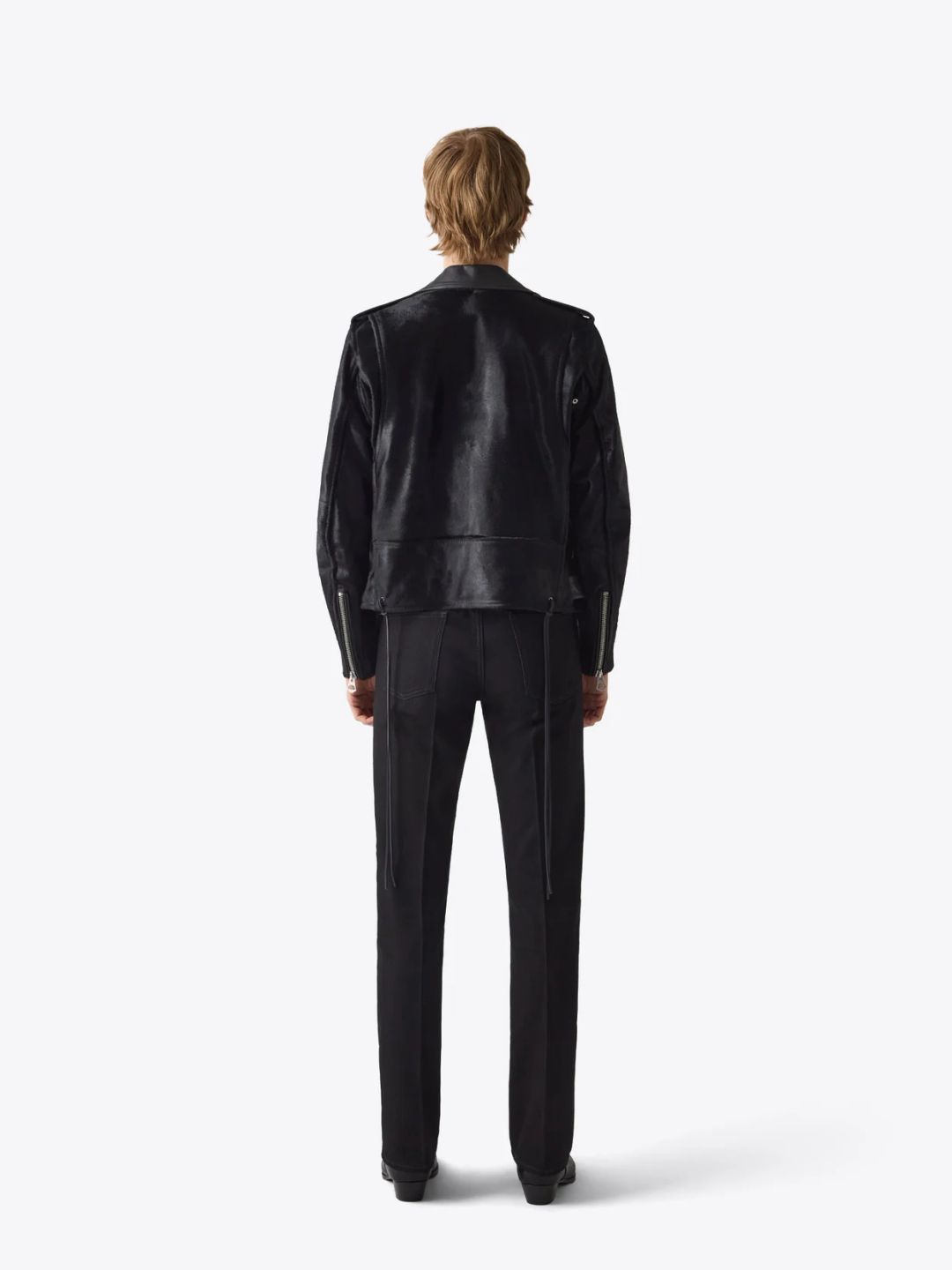 LEATHER JACKET 15 BLACK FUR #3