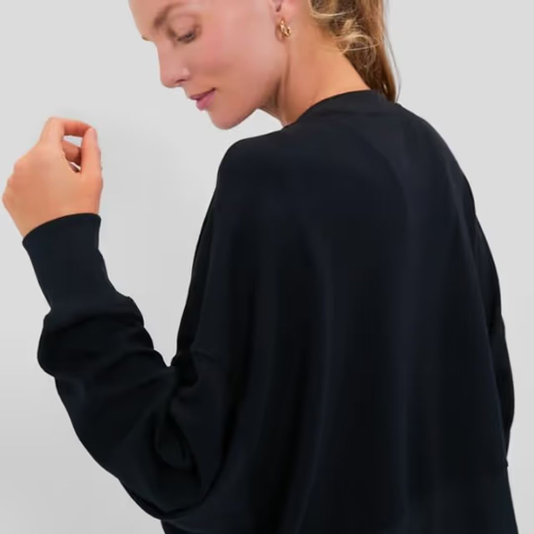 SPORT Black Cropped Oliver Pullover #5