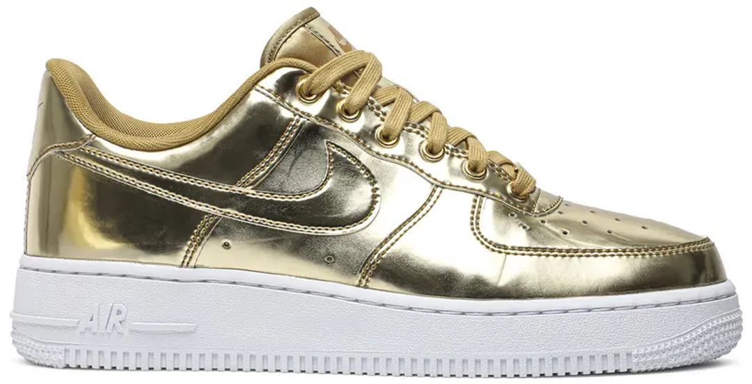 Wmns Air Force 1 SP 'Liquid Metal - Gold' #4