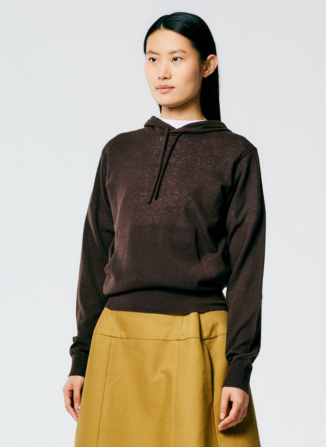 Skinlike Mercerized Wool Shrunken Hoodie #6