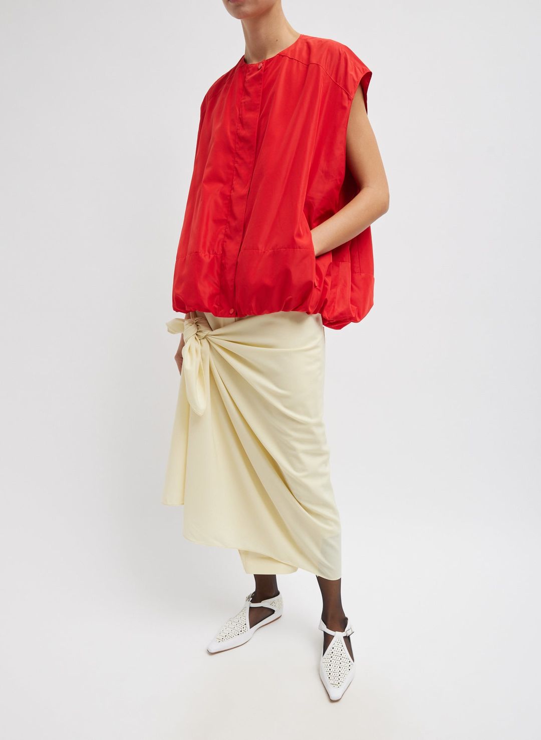 Italian Sporty Nylon Sleeveless Blousant Vest #10