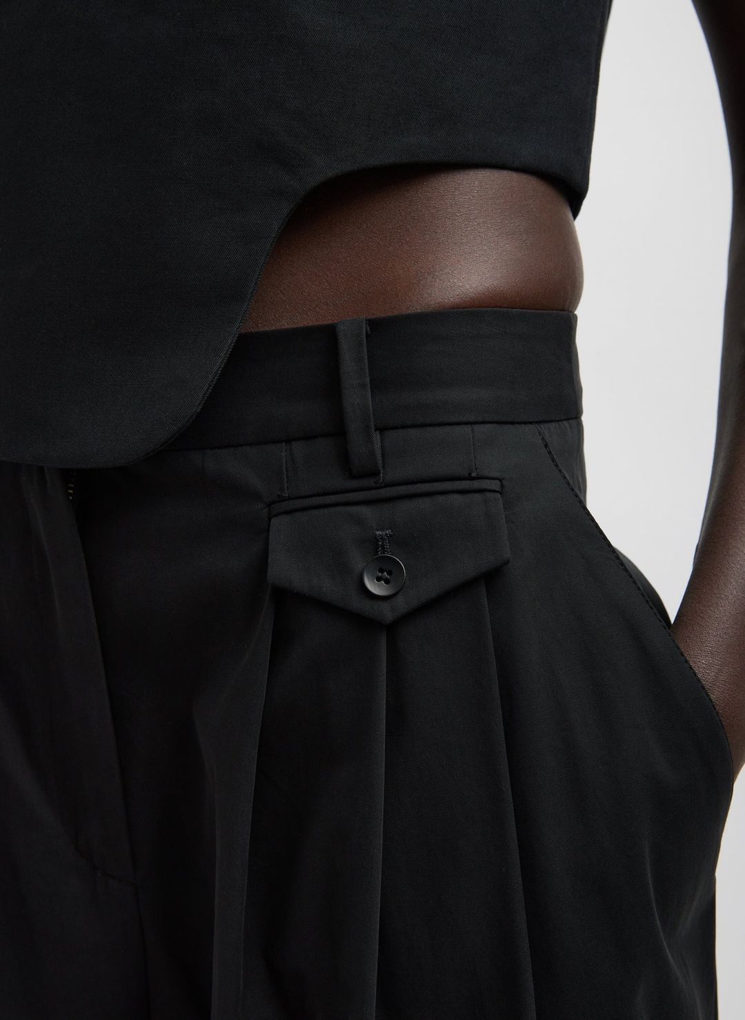 Bio Twill Triple Pleat Cropped Pant #2