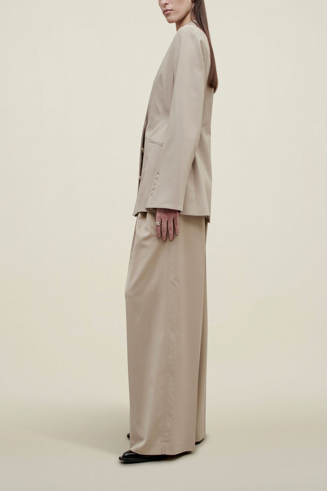 Benny Longline Blazer in Tropical Wool #5