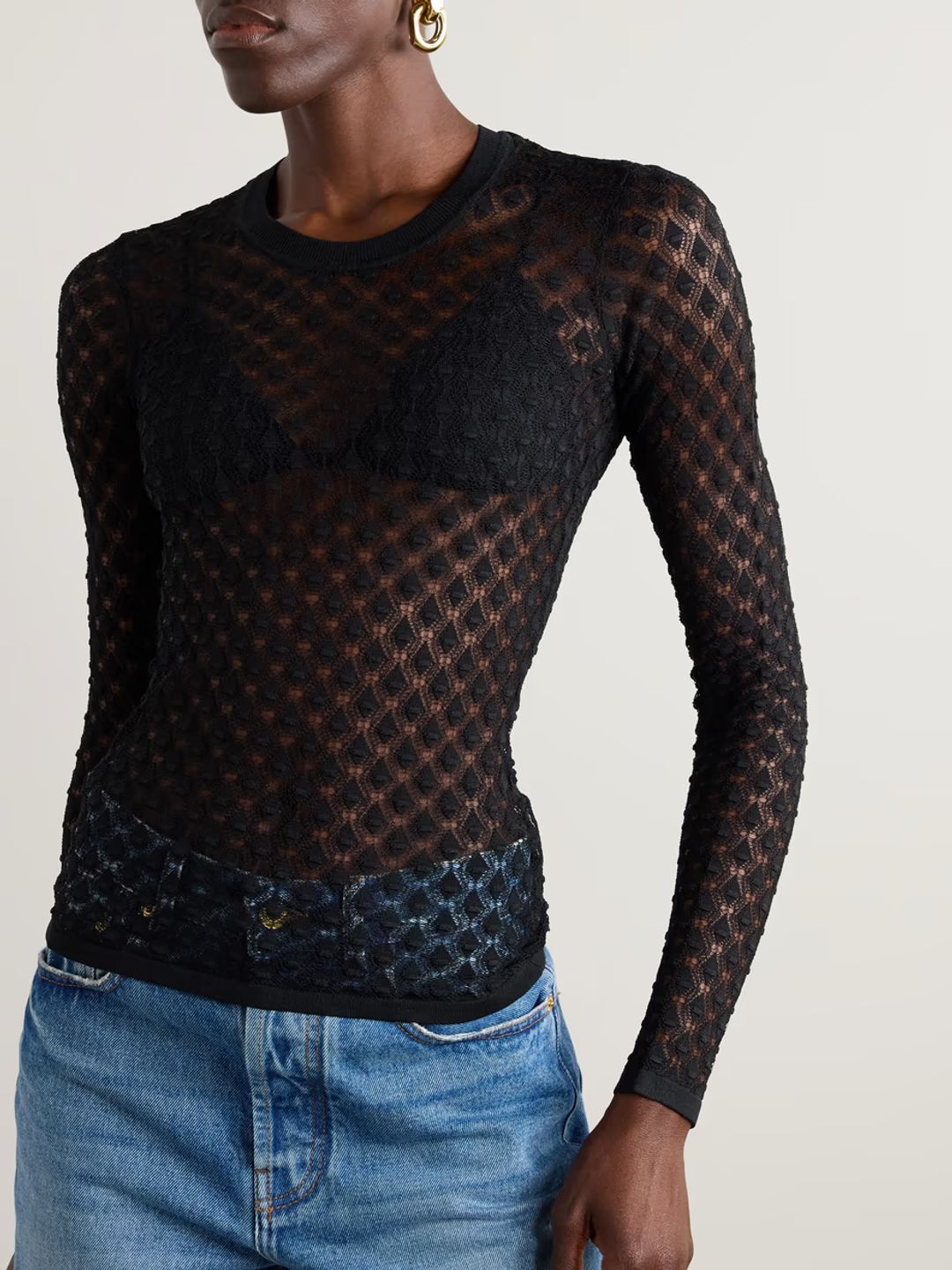 Zavia open-knit sweater #3