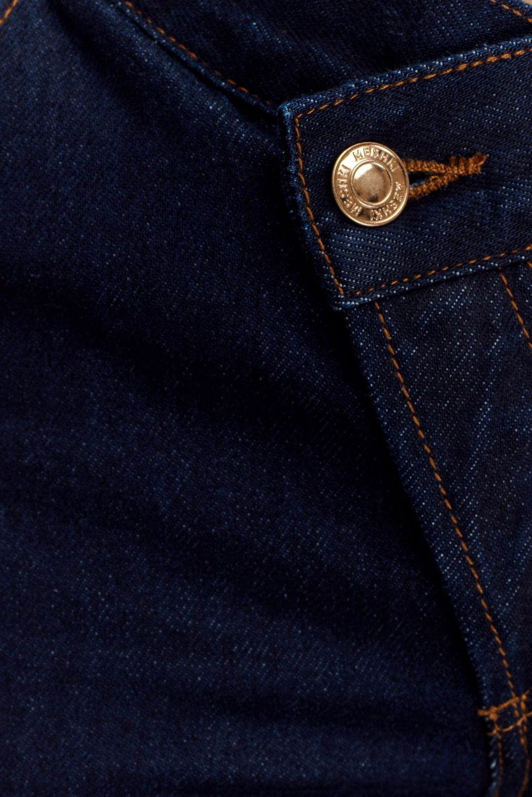 Remington V Front Straight Leg Jeans - Indigo Blue #7