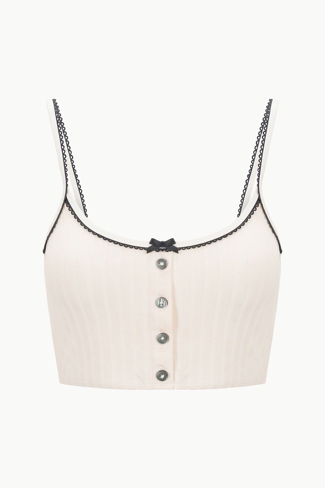 ABBY SWIM TOP | IVORY BLACK #6