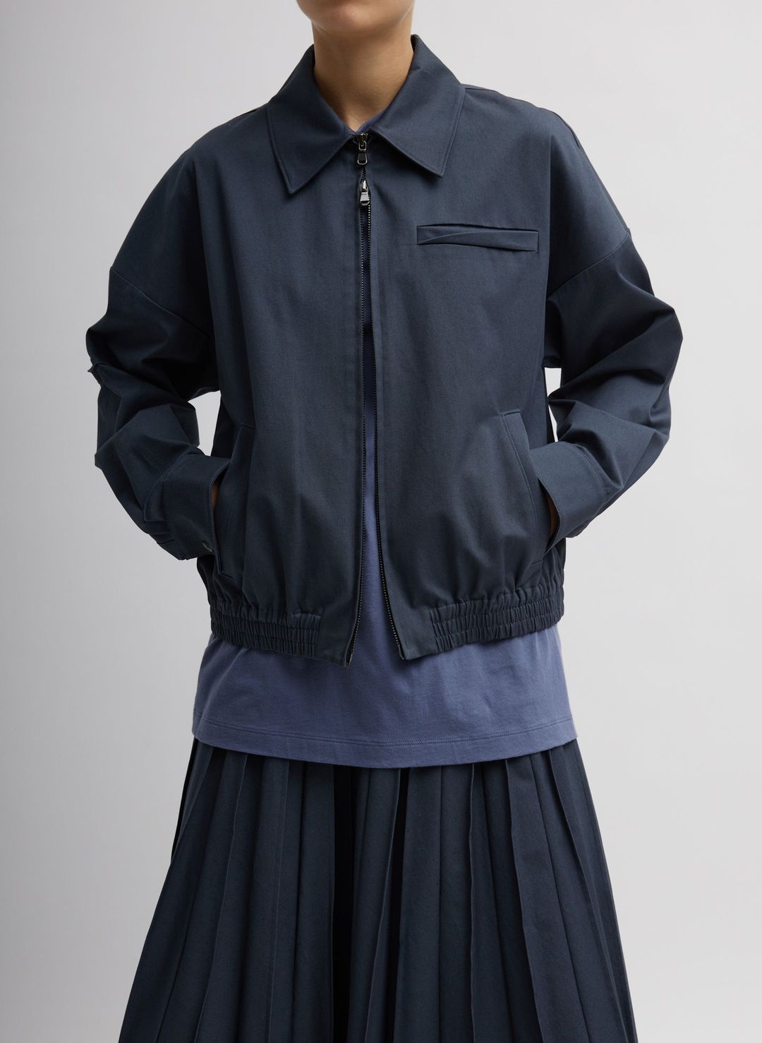 Oliver Cotton Stretch Tricotine Bomber
