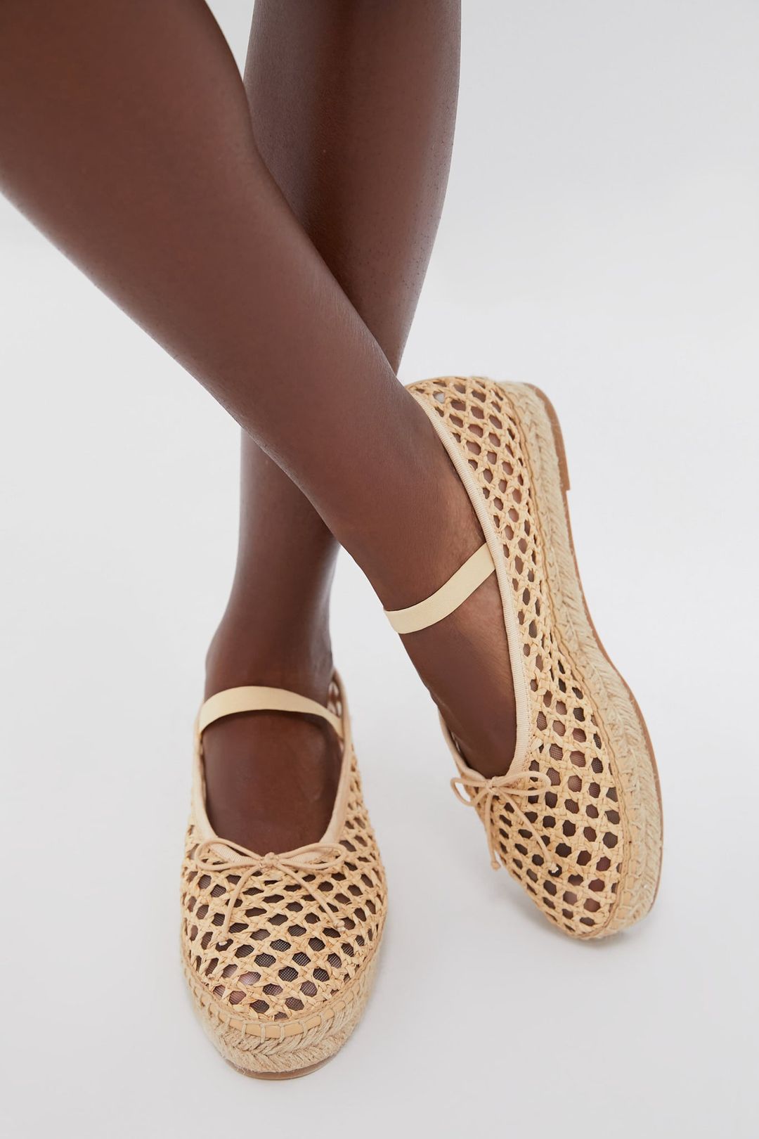Natural Crochet Raffia Kayla Ballet Espadrilles #4