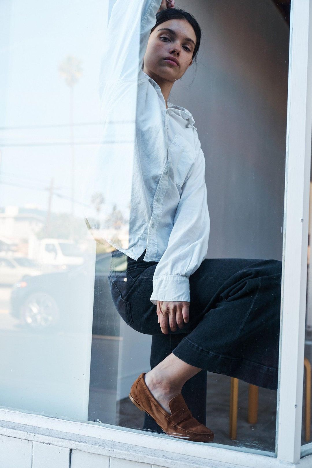 The Penny Loafer in Chocolate Suede #6