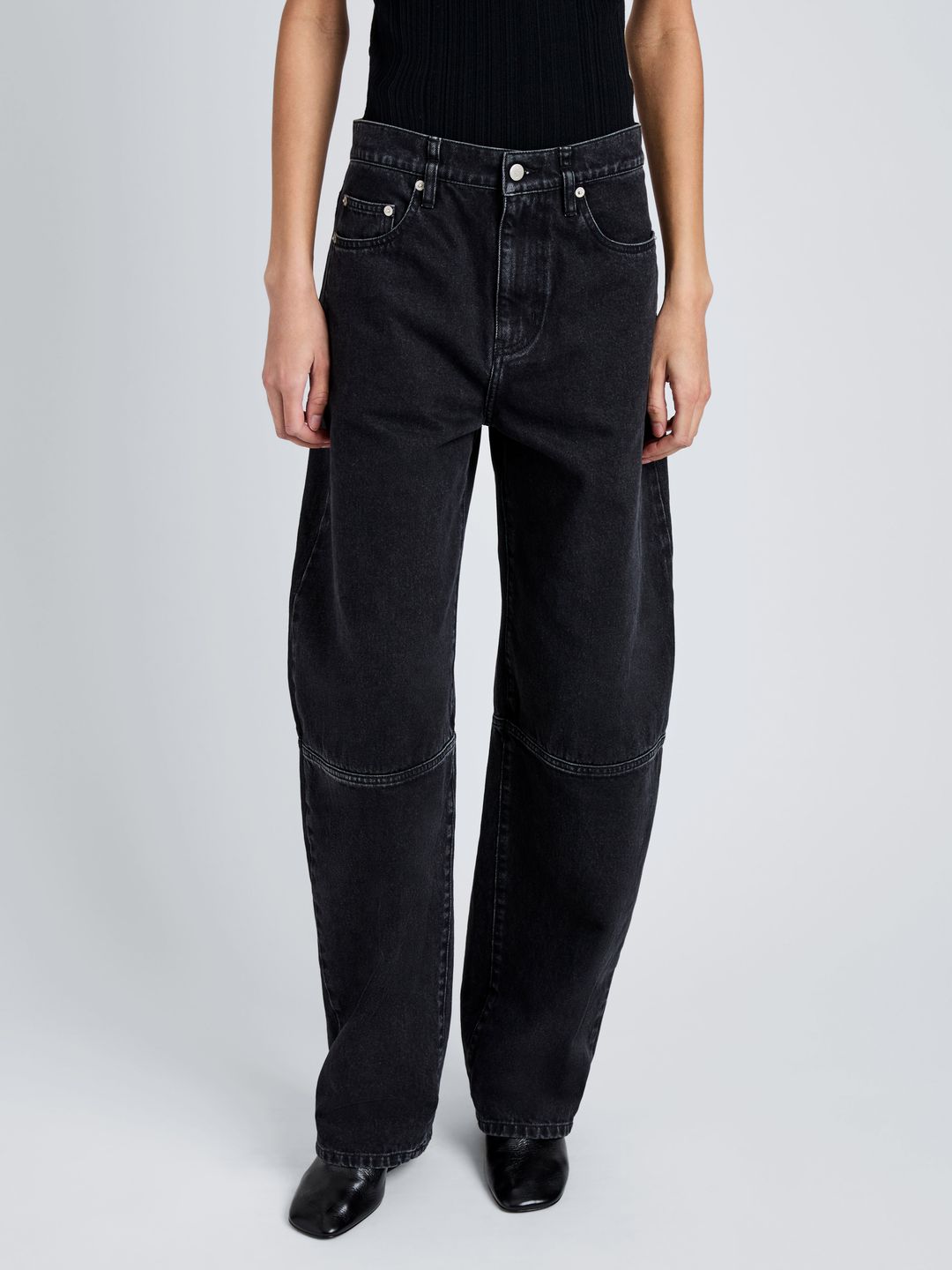 Fontana Jean in Black Rigid Denim #5