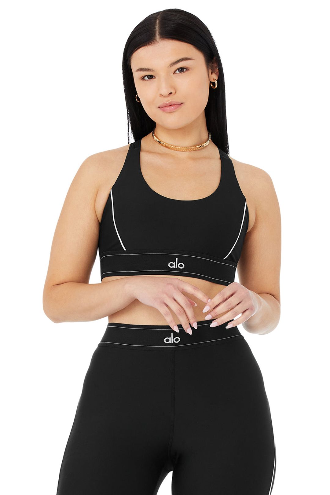 Airlift Suit Up Bra - Black/White #5